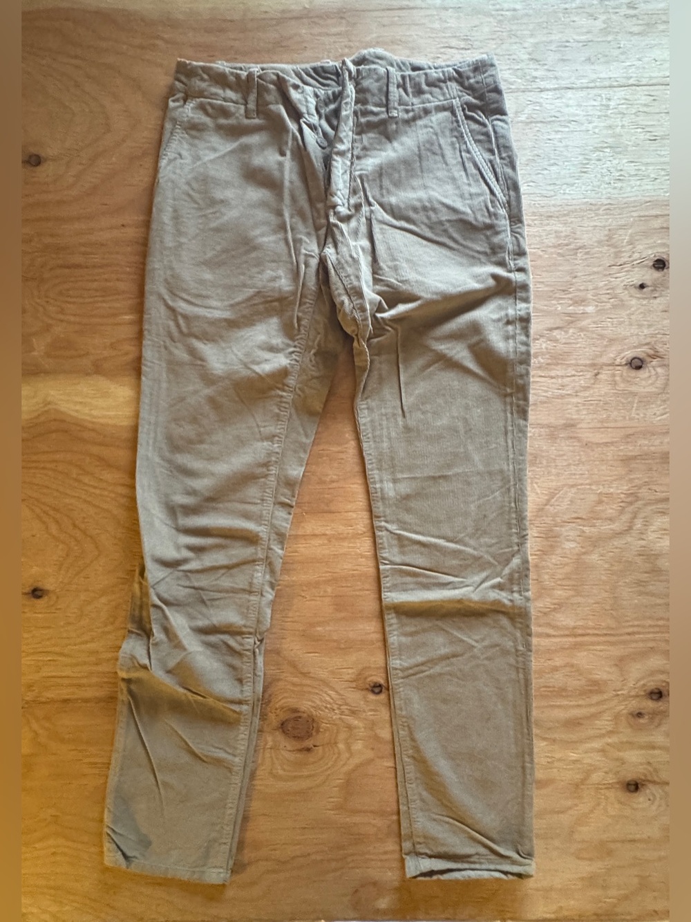 Men's Tomas Maier Fine Wale Slim Fit Flat Front Pants